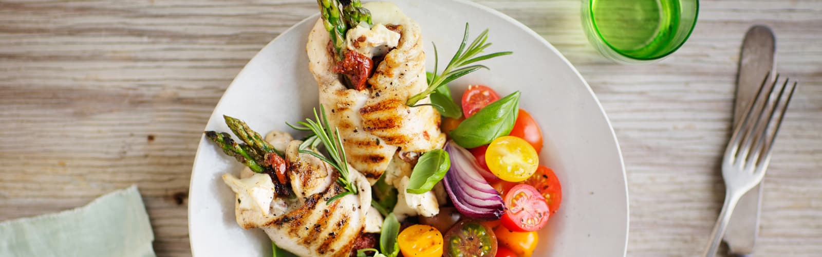 Homemade fresh and healthy food.