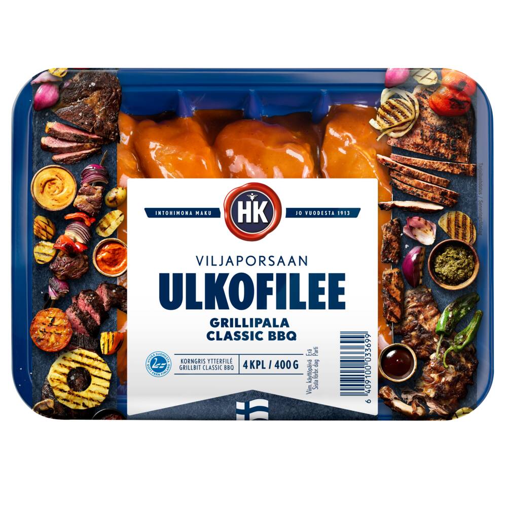 3369 HK Vp Grillipala ulkofilee Classic BBQ 400g