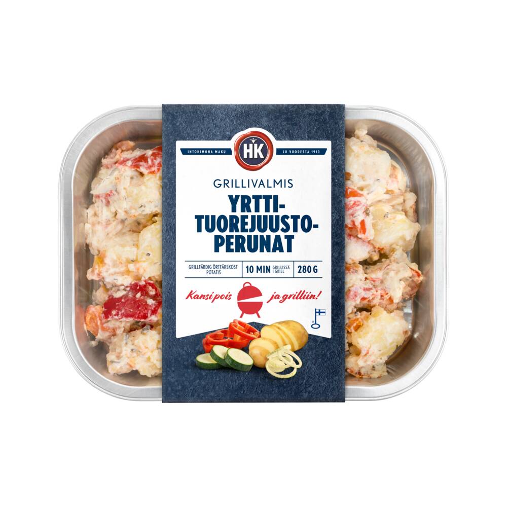 7302 HK Grillivalmis Yrttituorejuusto Perunat 280g